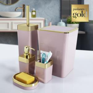 Vipgross Banyo Seti Pembe Altın Renk 
