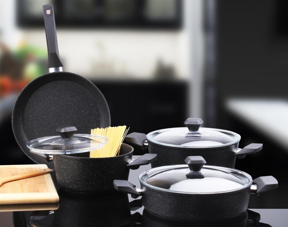 Falez Dora 7 Parça Granit Set DRZ 3001.