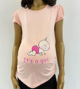 3184- O Bir Kız Hamile Esprili T-Shirt