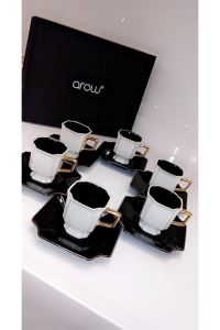 Arow Kahve Fincan Takımı 6 Kişilik Porselen