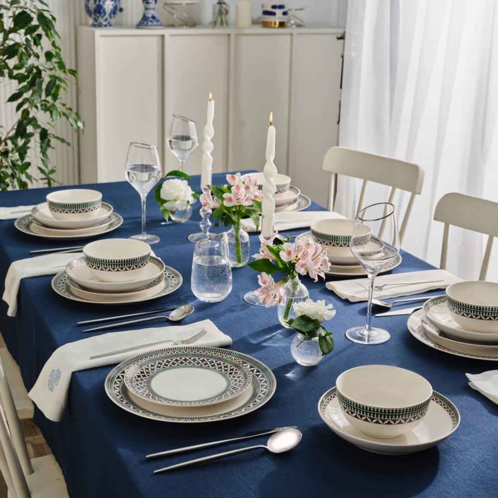 KARACA New Flava 24-Delig Porseleinen Servies Voor 6 Personen - Elegant Wit Servies