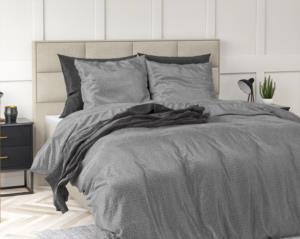 Sleeptime Embossed Velvet Fashion Gray Double Duvet Cover Set 200x220