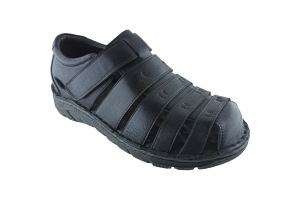 Erkek Deri Sandalet-011-0025 - Siyah