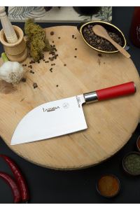 Lazbisa Çelik Red Craft Serisi Mutfak Bıçak Seti Almazan Et Sebze Ekmek Meyve Şef Bıçağı