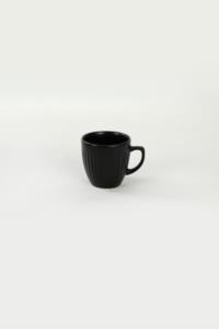 Keramika Mat Siyah Magic Line Kahve Takımı 12 Parça 6 Kişilik 