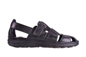 Erkek Deri Sandalet 011-0023 - Siyah