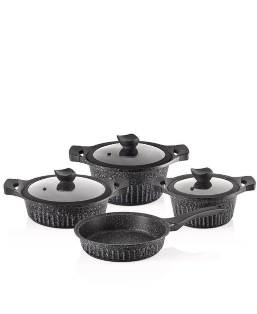 Falez Coolline 7 Parça Graplus Döküm Granit Tencere Seti COL 3002.