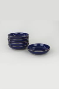 Keramika Kobalt Halka Çerezlik Sosluk 13 Cm 6 Adet