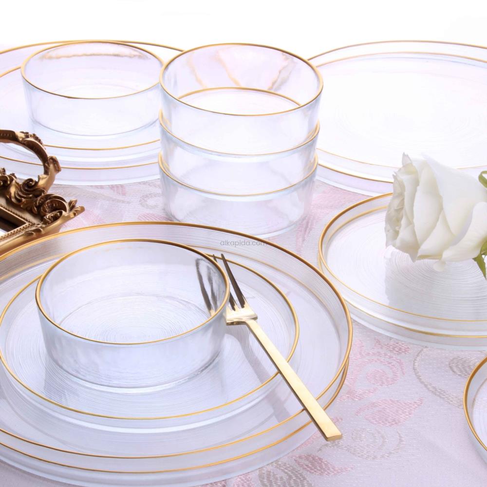 Arya Züccaciye Ares 18 Parça Cam Yemek Takımı - Alkapida.com