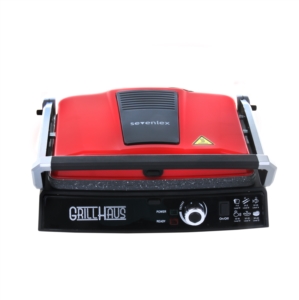 Sevenlex Grill Haus Tost ve Izgara Makinesi İnox Kırmızı