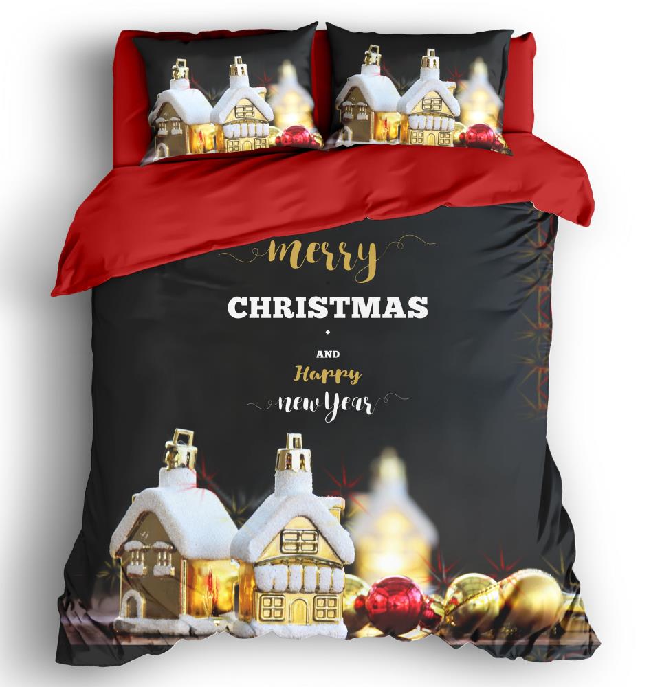 Eponj Home Cift Kisilik Pamuk Yilbasi Nevresim Seti Marais Siyah Alkapida Com