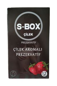 S-Box Çilek Aromalı Prezervatif  Feel Condom 12 Adet