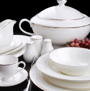 Sevenly Mega 85 Parça Gold Porselen Yemek Takımı -16007