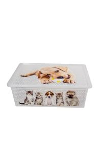 Light Box Cats and Dogs - 25 Litre Dekoratif Saklama Kutusu 8695737125090
