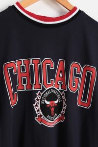 DESTNY Chicago Baskılı T-Shirt_Lacivert