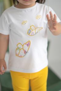 Butterfly Organik Kız Bebek Tişört