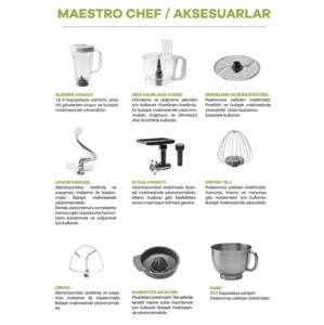 Karaca Maestro Chef Mutfağınızdaki Profesyonel 7 in 1 Beyaz