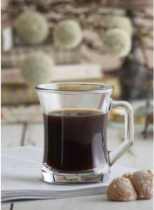 Lav kulplu çay bardak - 6 lı kulplu cam kupa çay bardağı zpl-404