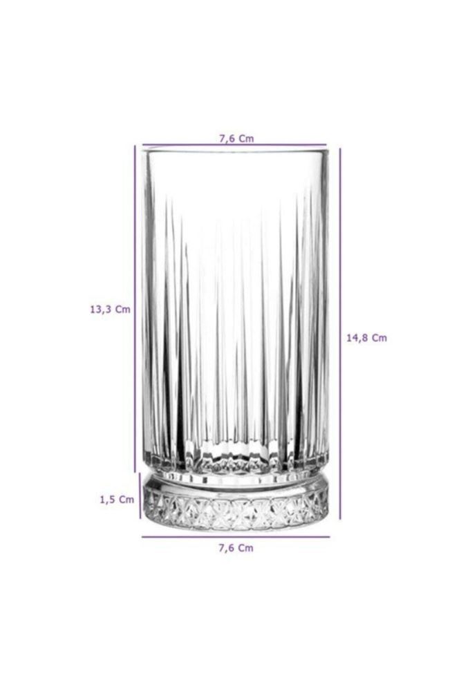 Paabahe elysia 36 piece water glass soft drink glass and snack set set.