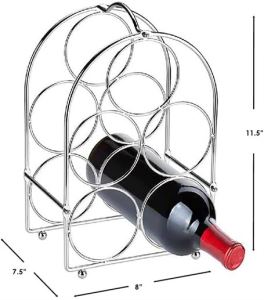 Pratik Şaraplık Ve Şişe Düzenleyici Raf Katlanabilir 20x19x29cm