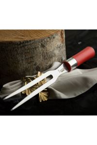 Lazbisa Çelik Red Craft Serisi Mutfak Bıçak Seti Mangal Biftek Uzun Et Çatalı