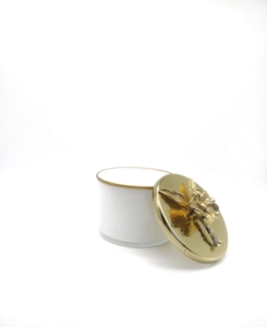 Özcam Kristal 1 Piece Decorated Sugar Bowl - Candle Holder D-1295