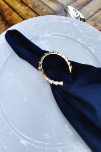 12 Adet Gold Metal Nal Peçete Yüzüğü