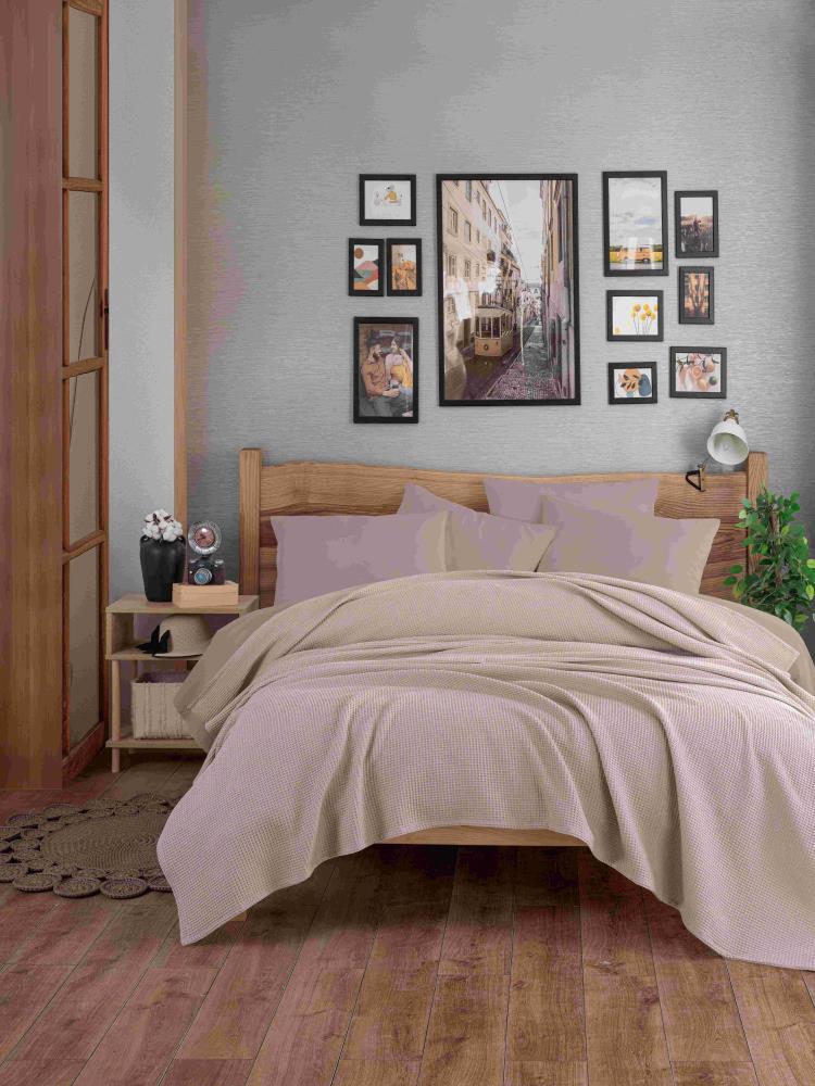 Dowry Ecocel Pique Cover King Size 240x230cm Carded Mink Gray.