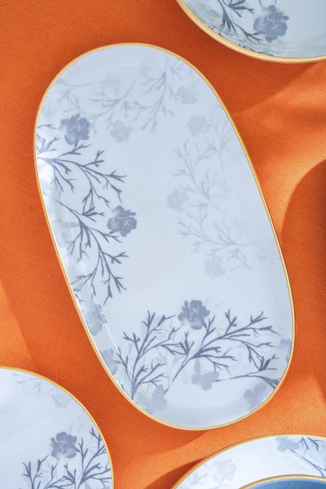 Groen Porselein Bloemen Plat borden Vaatwasserbestendig kopen