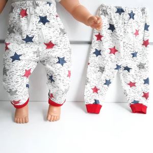 Yıldızlı Laci Kırmızı Tek Alt Bebek Penye Pijama