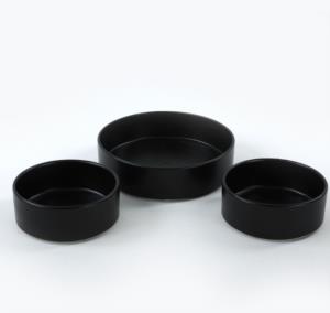 Keramika Mat Siyah Salata Kasesi 3 Adet