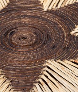Koza Home Meander  Natural Bambu Afrikan El Yapımı  Yıldız Duvar Tabağı Dekoru 30cm