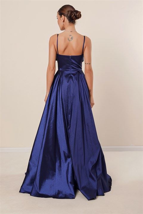 belly's prom dress Plus-Size Long Blue Beaded with Corset Navy / 18 Worry Return Fans Suspect That This Subtle