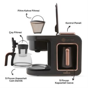 Karaca Hatır Plus Mod 5 in 1 Kahve Ve Çay Makinesi Krem