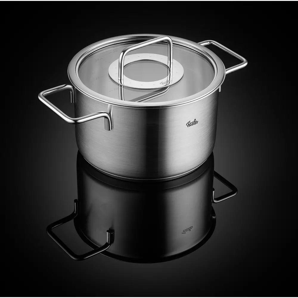Fissler Pure Collection 5 Parça Cam Kapaklı Tencere Seti.