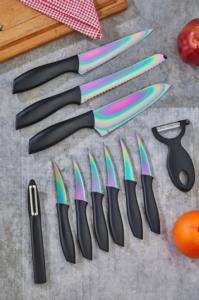 Vipgross 11 Parça Titanyum Chef Bıçak Seti 