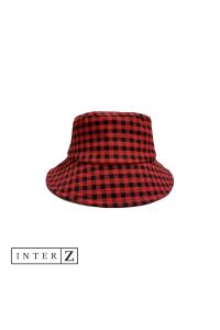 INTER Z Kırmızı Ekoseli Bucket Şapka