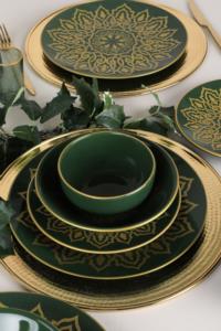 Keramika Topkapı Jocobs Yeşili Yemek Takımı 24 Parça 6 Kişilik