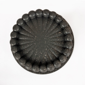 Esta Dilimli Granit Döküm Kek Tart Kalıbı 25 cm - Füme