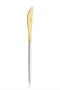 Kalben Amore White Touch Titanyum Mat Gold Renk 12 Adet Yemek Bıçağı