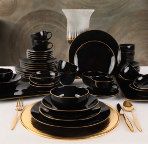 Keramika Ege Gold Yemek/Kahvaltı Takımı 44 Parça 6 Kişilik
