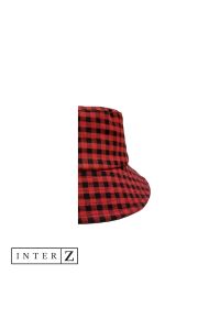 INTER Z Kırmızı Ekoseli Bucket Şapka
