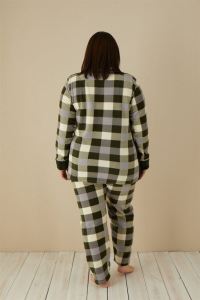 Akbeniz Welsoft Polar Kadın Büyük Beden Pijama Takımı 808030