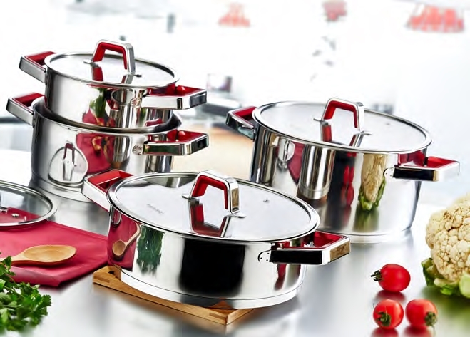 Karaca Alaz 8 Pieces Steel Cookware Set