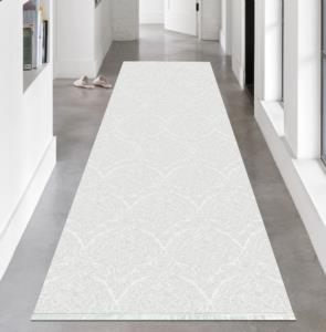 Milano Halı Dot NonSlip Carpet Runner HT380 White