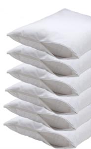 Fermuarli 6 Adet Yastik Koruyucu Kilif 50x70cm Beyaz Alkapida Com