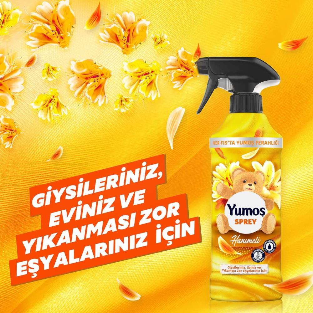 Yumoş Sprey Yıkaması Zor Eşyalar Için Hanımeli 450 ml.