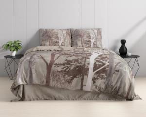 Indre Taupe Double Duvet Cover Set 200x220