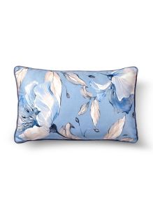Flower Yastık - Açık Mavi 50 x 30cm