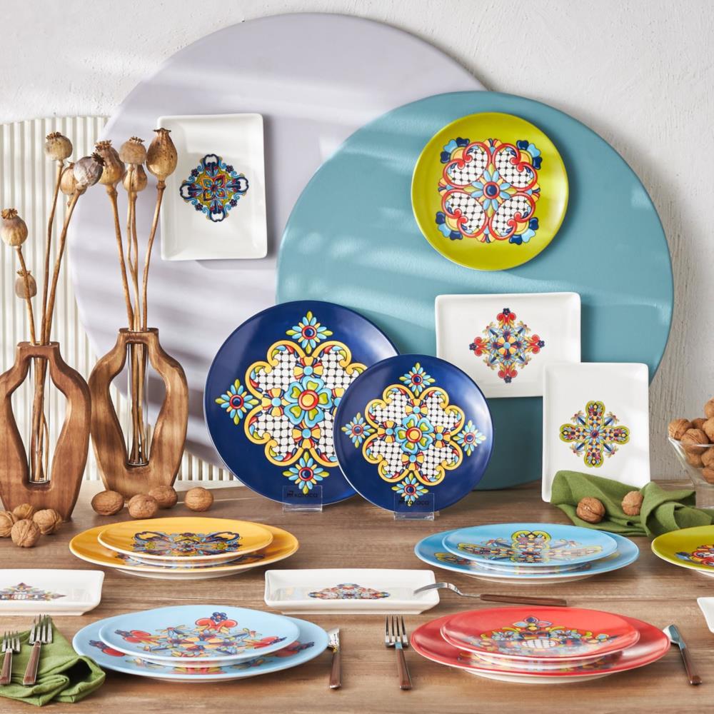 Turkish Tile Melamine 12-piece Dinnerware Set